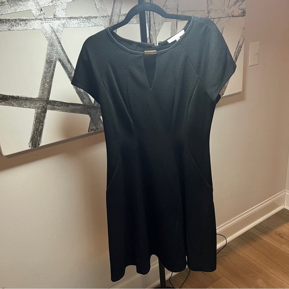 NWT Sandra Darren Elegant Black Women's 10 Dress ALine